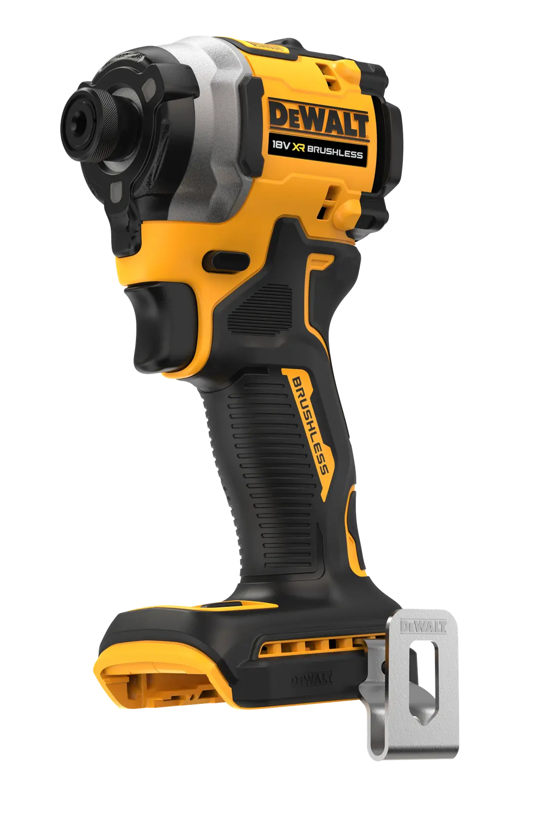 DEWALT tool for photography, model DCF850N, DCZ2050P2T-XE, DCZ401P3-XE, shown in yellow and black.