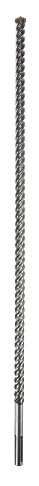 Long DEWALT spiral drill bit with metal tip, designed for heavy-duty drilling tasks, shown on a white background.