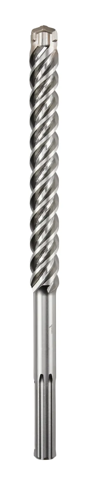 DEWALT SDS Max rotary hammer drill bit with spiral flute, used for heavy-duty drilling in concrete or masonry.