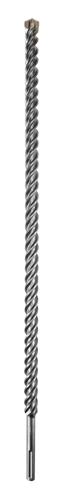 A long, spiral DEWALT drill bit for concrete, precision tip and SDS connection, shown on a white background.