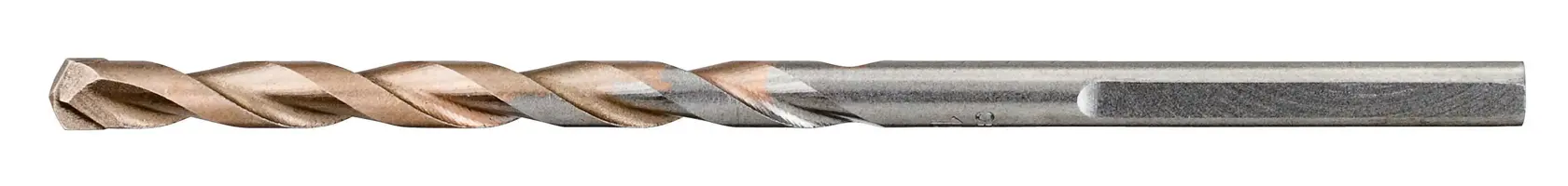A DEWALT DT6520 metal drill bit with a straight shank, lying flat on a white background.