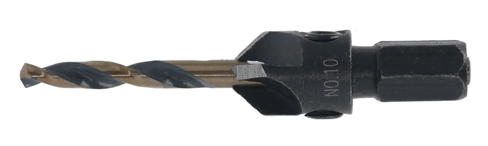 DEWALT DT70792 drill bit with countersink, used for woodwork and screw installation.
