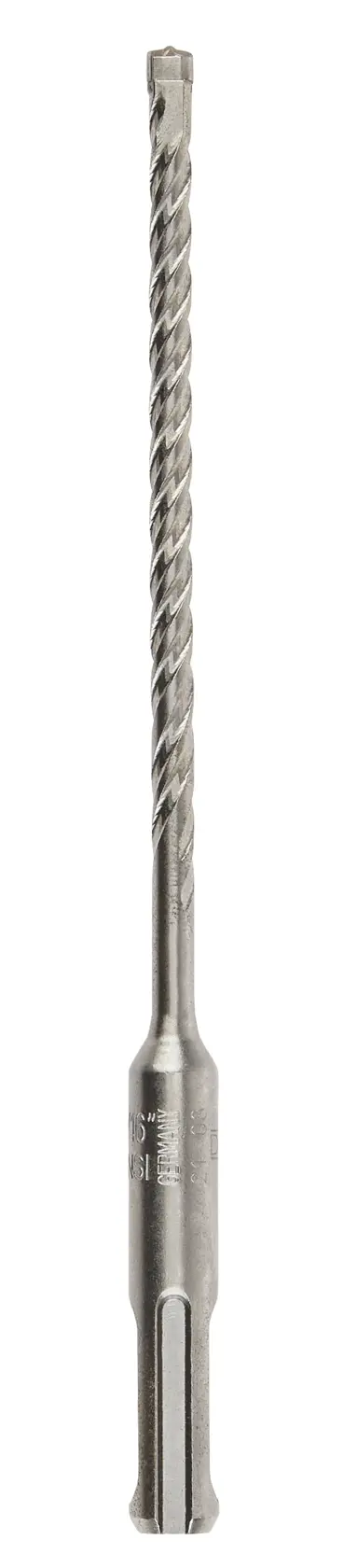 A DEWALT DT8907 metal SDS drill bit with spiral design, shown vertically on a white background.