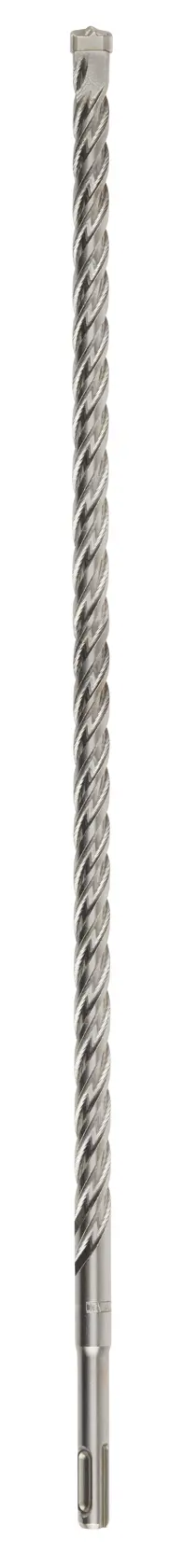 A long, spiral DEWALT DT8940 masonry drill bit for rotary hammer drills, shown vertically on a white background.