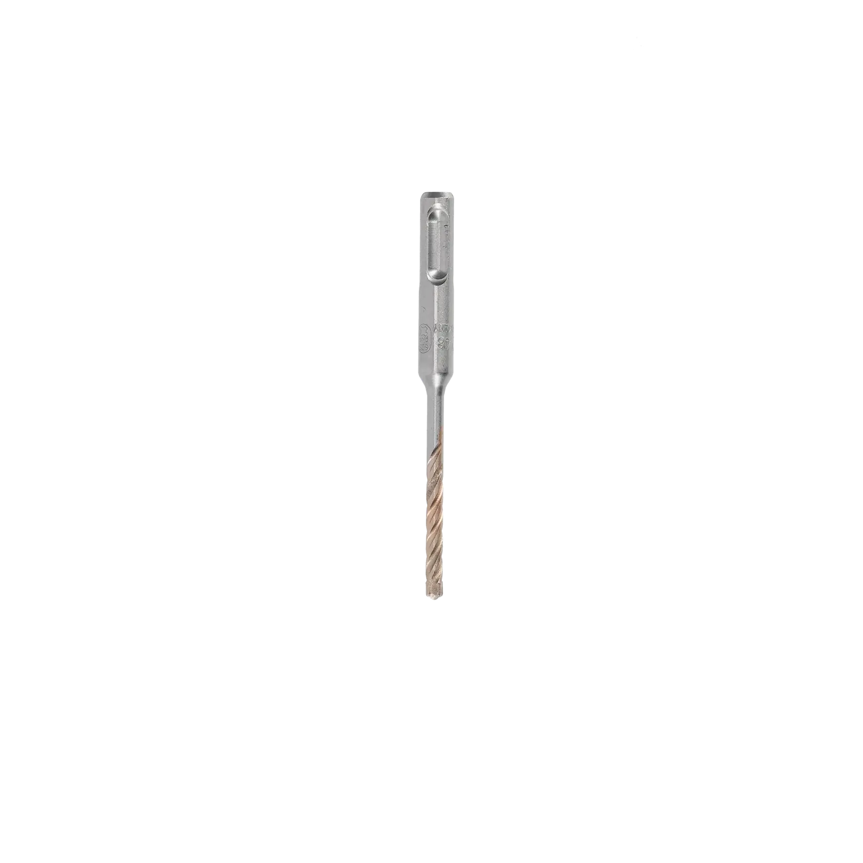 Single DEWALT DT8950 metal drill bit with spiral grooves, isolated on white background.