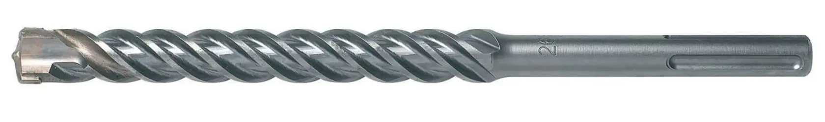 A DEWALT SDS drill bit with a spiral design, used for drilling into masonry or concrete surfaces.