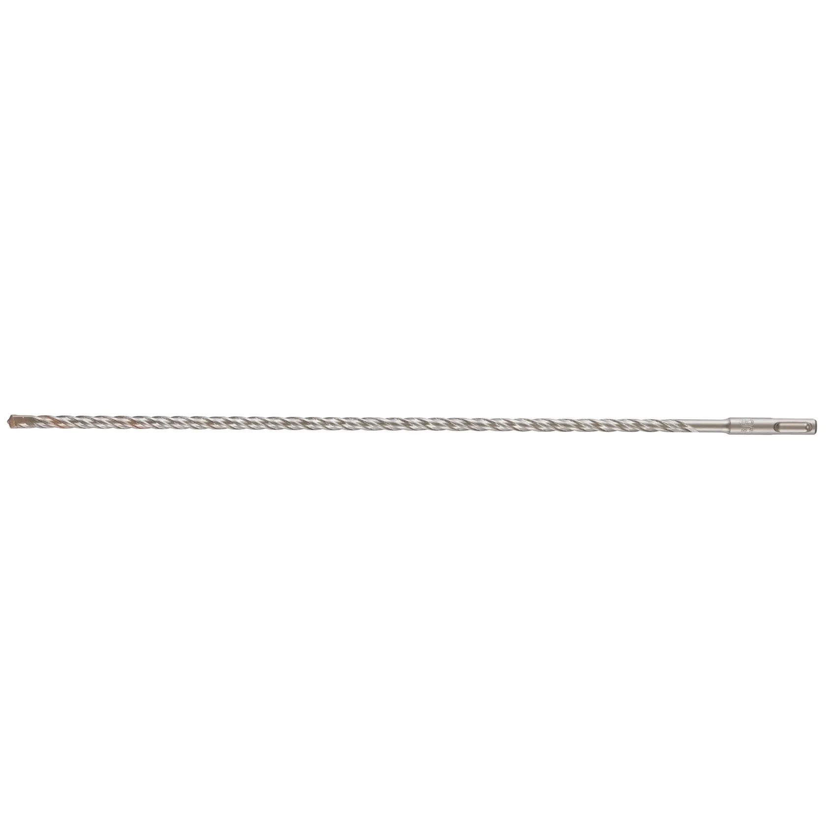 Long DEWALT DT9534 drill bit with spiral fluting for masonry or concrete drilling, shown on white background.