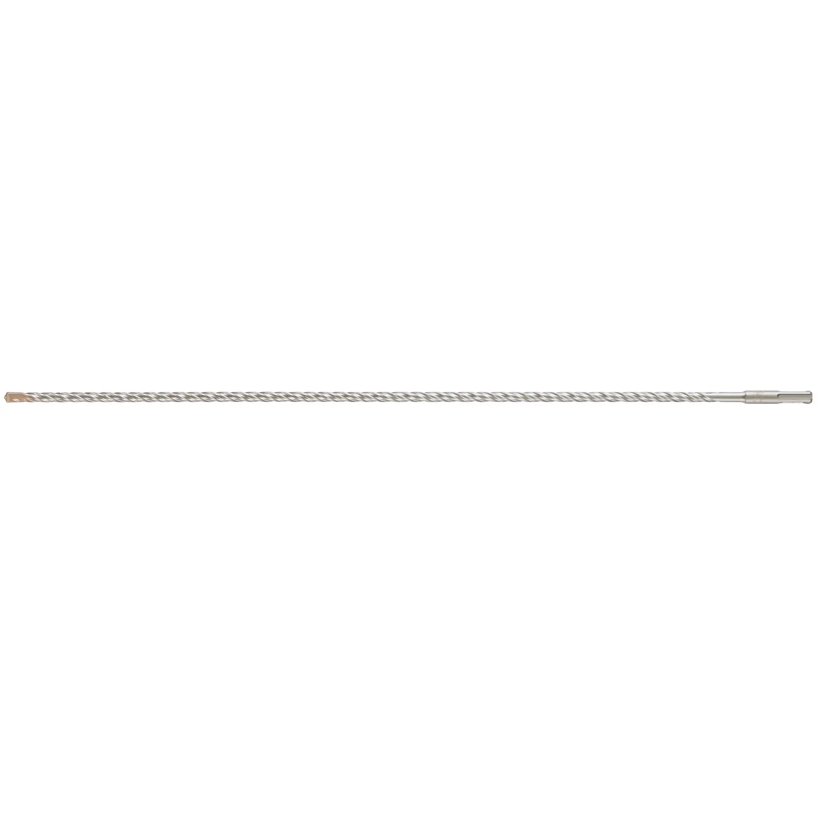 A long DEWALT DT9535 drill bit with spiral fluting and a flat shank, shown against a white background.