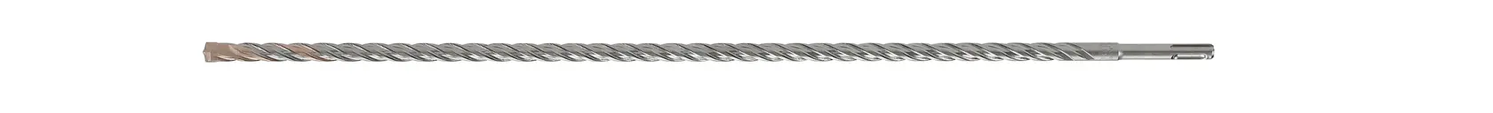 Long DEWALT DT9605 drill bit with spiral flute design for masonry and concrete drilling.