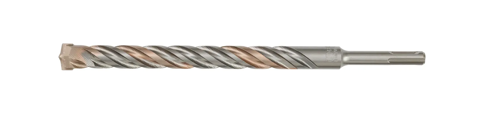 A DEWALT DT9616 metal drill bit with spiral grooves, designed for use with rotary hammer drills.