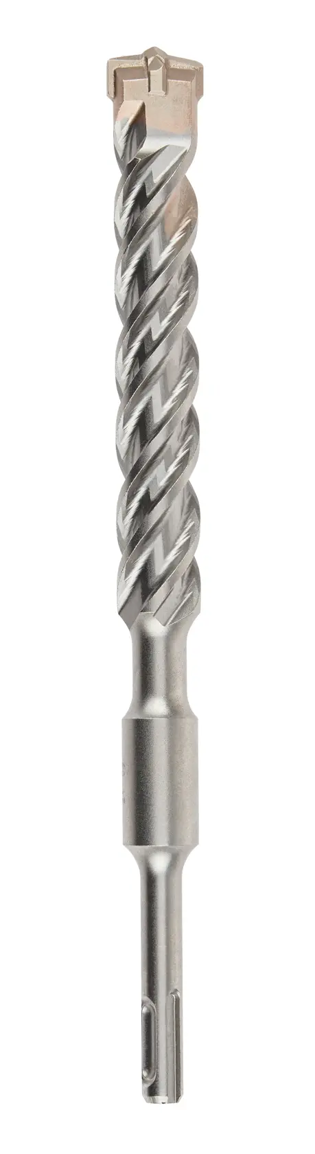 DEWALT DT9686 metal drill bit with spiral grooves and SDS-plus shank is shown against a white background.