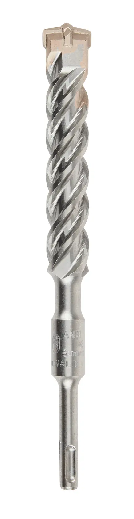 DEWALT DT9688 masonry drill bit with spiral flutes and carbide tip, designed for use with rotary hammer drills.