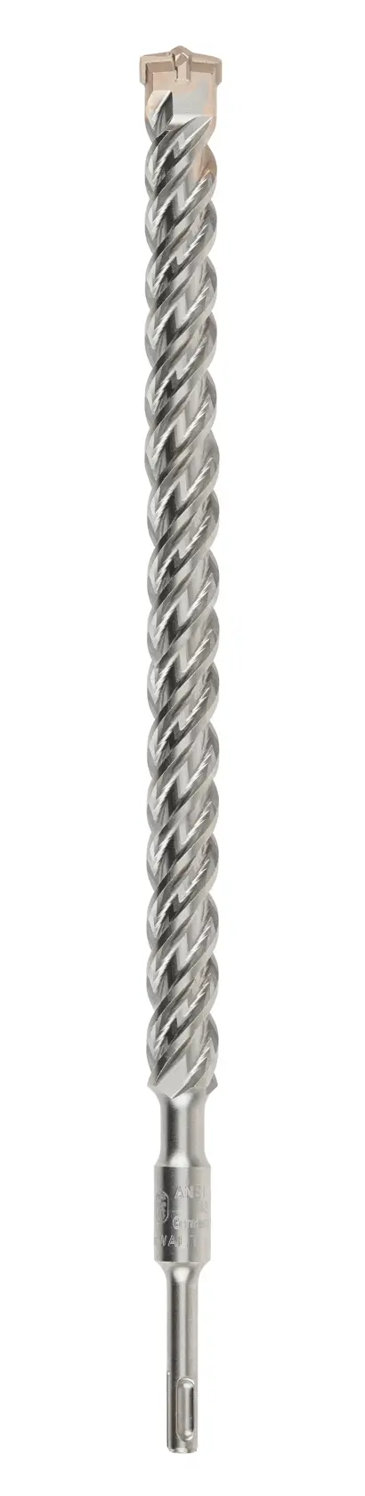 A DEWALT DT9691 SDS plus masonry drill bit with spiral flutes for use in hammer drills.